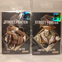 Street Fighter Ken And Guile Limited Edition Enamel Pins Set Official Capcom - £21.64 GBP