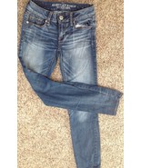 American Eagle Outfitters Womens Blue Jeans Size 00 Skinny Low Rise - £9.32 GBP