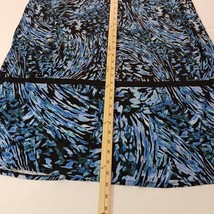 Dana Buchman Women's Black & Blue Elastic Waist Pull On Skirt Size XL image 11