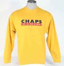 Chaps Signature Yellow Gold Crewneck Pullover Sweatshirt Men&#39;s Small S NWT - £38.91 GBP