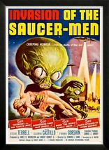 Invasion of the Saucer Men Movie Poster Custom Framed - $37.31