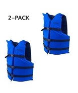 Life Jackets 2 Blue Adult Type III Universal Boating Vest Preserver Ski ... - €39,81 EUR