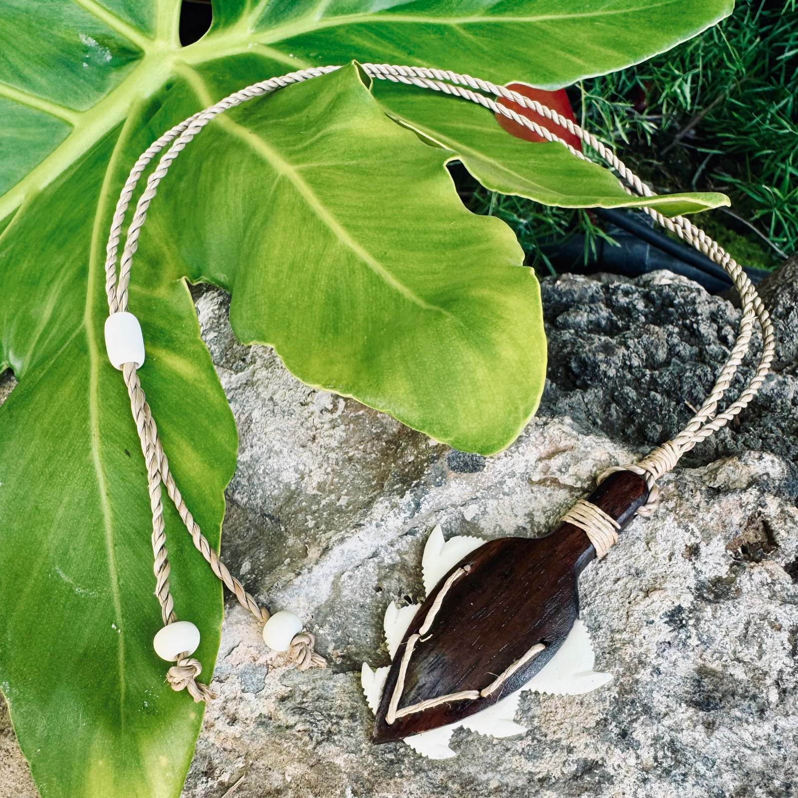 Hawaiian Store Handmade Lei o Mano Shark Tooth Polynesian Necklace - $24.99