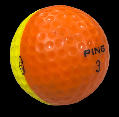 Vintage 1 Ping Eye Karsten Orange Yellow Logo Golf Ball #3 - $34.64