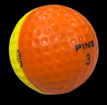 Vintage 1 Ping Eye Karsten Orange Yellow Logo Golf Ball #3 - £27.28 GBP
