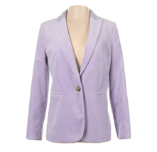 NWT J.Crew Parke Blazer in Smokey Wisteria Purple Cotton Velvet Jacket 0 - £119.62 GBP