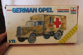 1/72 Scale, ESCI, German Opel Ambulance Truck Model Kit, #8342 Open Box - $30.00