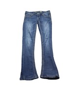 Seven7 Jeans Womens 27 31x32 Blue Pants Denim Low Rise Straight Skinny - £19.32 GBP