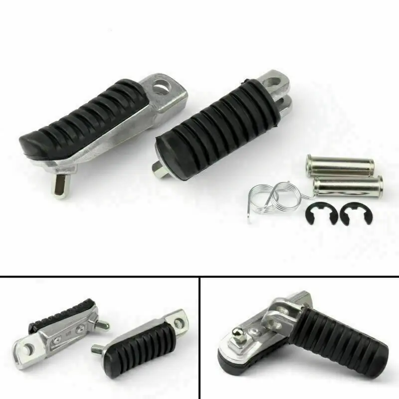 Front Footrest Pedals Foot Pegs For Kawasaki ER 4N 6F 6N ZR 250 400 VERS... - $17.34