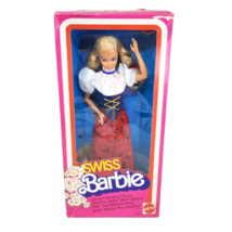 Vintage 1983 Mattel Swiss Barbie Dolls Of The World # 7541 Original Box New - £43.89 GBP