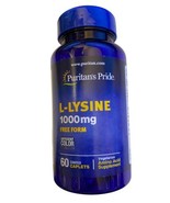 Puritan&#39;s Pride L-Lysine 1000 mg - 60 Caplets - $15.00 CAD