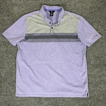 Calvin Klein Shirt Men XL Purple Golf Polo Short Sleeve Cotton Extra Lar... - $11.87