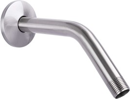 Shower Head Extension Extender Pipe Arm, Brushed Nickel Finish, Ldr 8 Inch - £25.94 GBP