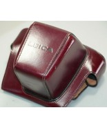 Vintage Leica Leather 35MM Film Camera Case Deep Red Brown Vintage Free ... - £22.44 GBP