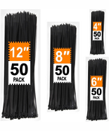Zip Ties Assorted Sizes 4+6+8+12 Inch, 200 Pack, Black Cable Ties, UV Re... - €6,29 EUR Zip Ties Assorted Sizes 4+6+8+12 Inch, 200 Pack, Black Cable Ties, UV Re... - €6,29 EUR