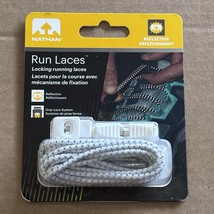 Nathan Adult Locking Run Running Laces Reflective White New Sealed - $202.80 MXN