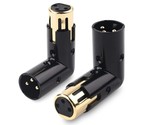 Cable Matters 2-Pack Adjustable Male to Female Right Angle XLR Adapter i... - £32.42 GBP