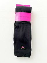 BETSEY JOHNSON Fleece Lined Footless Tights Black S/M - $118.77