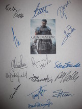 Gladiator Signed Film Movie Screenplay Script Autographs X15 Ridley Scott Russel - £15.72 GBP