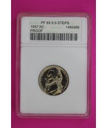 1957 PF 65 5.5  Steps Jefferson Nickel ANACS Certified Graded Authentic ... - $68.37 CAD
