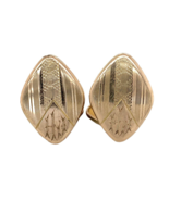 Pair of 10k Yellow Gold Diamond Shape Men&#39;s Cufflinks with Monogram (#J6... - $461.89 CAD