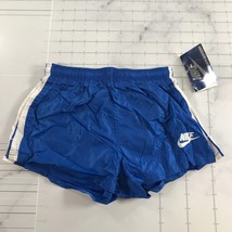 Vintage Nike Running Shorts Boys Medium Shiny Blue White Stripes Mesh Li... - £58.24 GBP