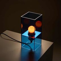 interoknack Modern Minimalist Acrylic Table Lamp  Sunrise Blue Designer... - $2,384.52 MXN