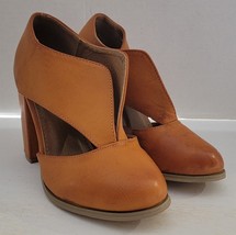Womens 7 Mata Camel Brown Faux Leather 3 7/8&quot; Heels - $25.80 CAD