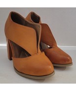 Womens 7 Mata Camel Brown Faux Leather 3 7/8&quot; Heels - $25.80 CAD