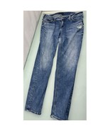 Silver Jeans Co Women&#39;s Boyfriend Stretch Distressed Tapered 33x29 - £19.39 GBP