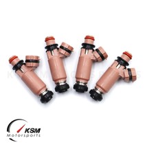 Set 4 750cc Fuel Injectors for Subaru STI WRX Forester fit 16611-AA370 OEM Pink - £121.74 GBP