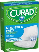 Curad Non-Stick Pads, 3 Inches X 4 Inches 10 Count - £13.54 GBP