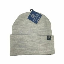 Winter Essentials Light Gray Knit Beanie Unisex Cuffed Hat - $183.56 MXN