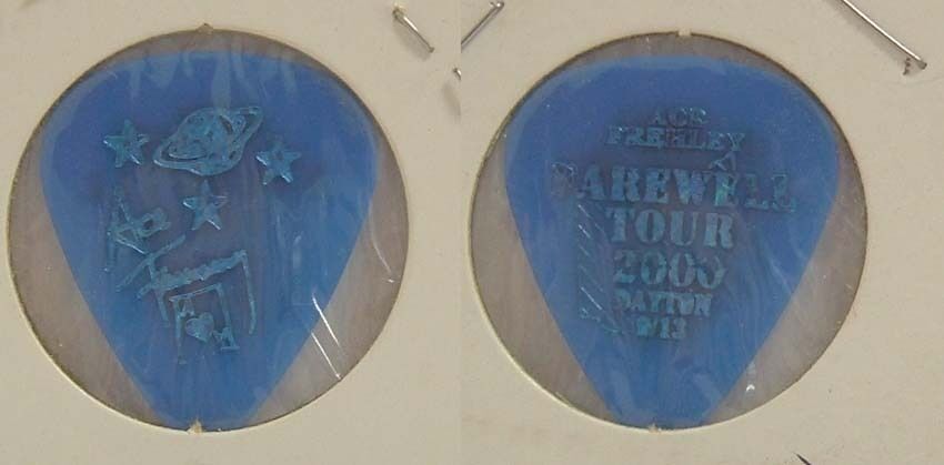 Primary image for KISS - ACE FREHLEY ORIGINAL FAREWELL TOUR 2000 DAYTON CONCERT GUITAR PICK *LAST1