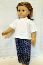 Clothes for 18&quot; Doll ~ 2-PC Outfit TOP &amp; Navy PANTS with Anchors Sailing... - £10.27 GBP