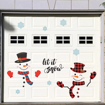H1Vojoxo 12PCS Christmas Garage Door Decoration, Snowman Car Garage Magnet Stick - £16.87 GBP