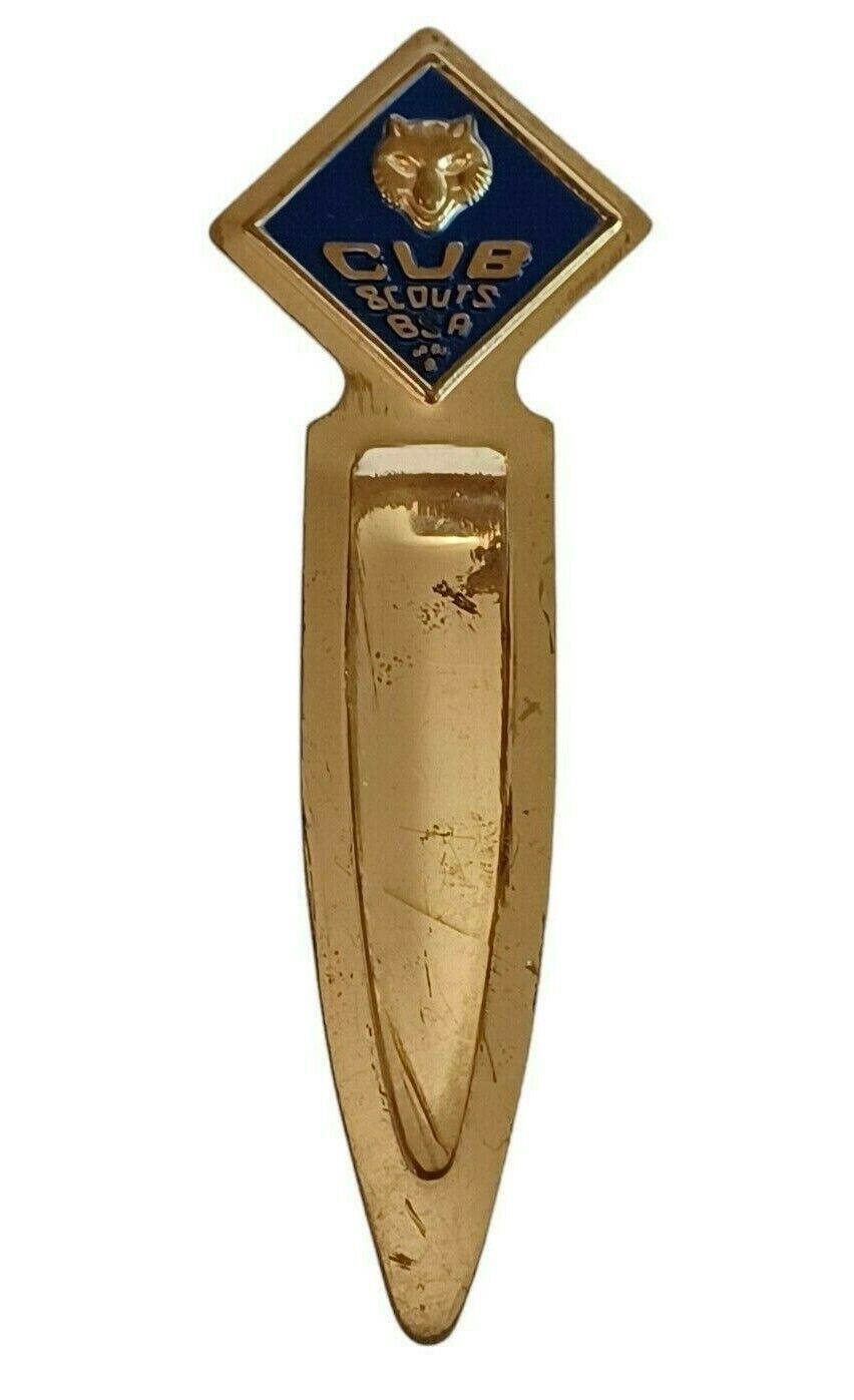 Vintage Boy Scout Cub Scouts BSA Metal Book Mark / Letter Opener - $2.92