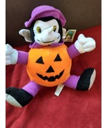 Vtg Peek A Boo Toys Halloween Plush Goblin &amp; Pumpkin w/tag - £7.86 GBP