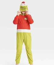 Dr. Seuss The Grinch Union Suit Womens Pajamas Sz XL Santa Suit Christmas - £39.19 GBP