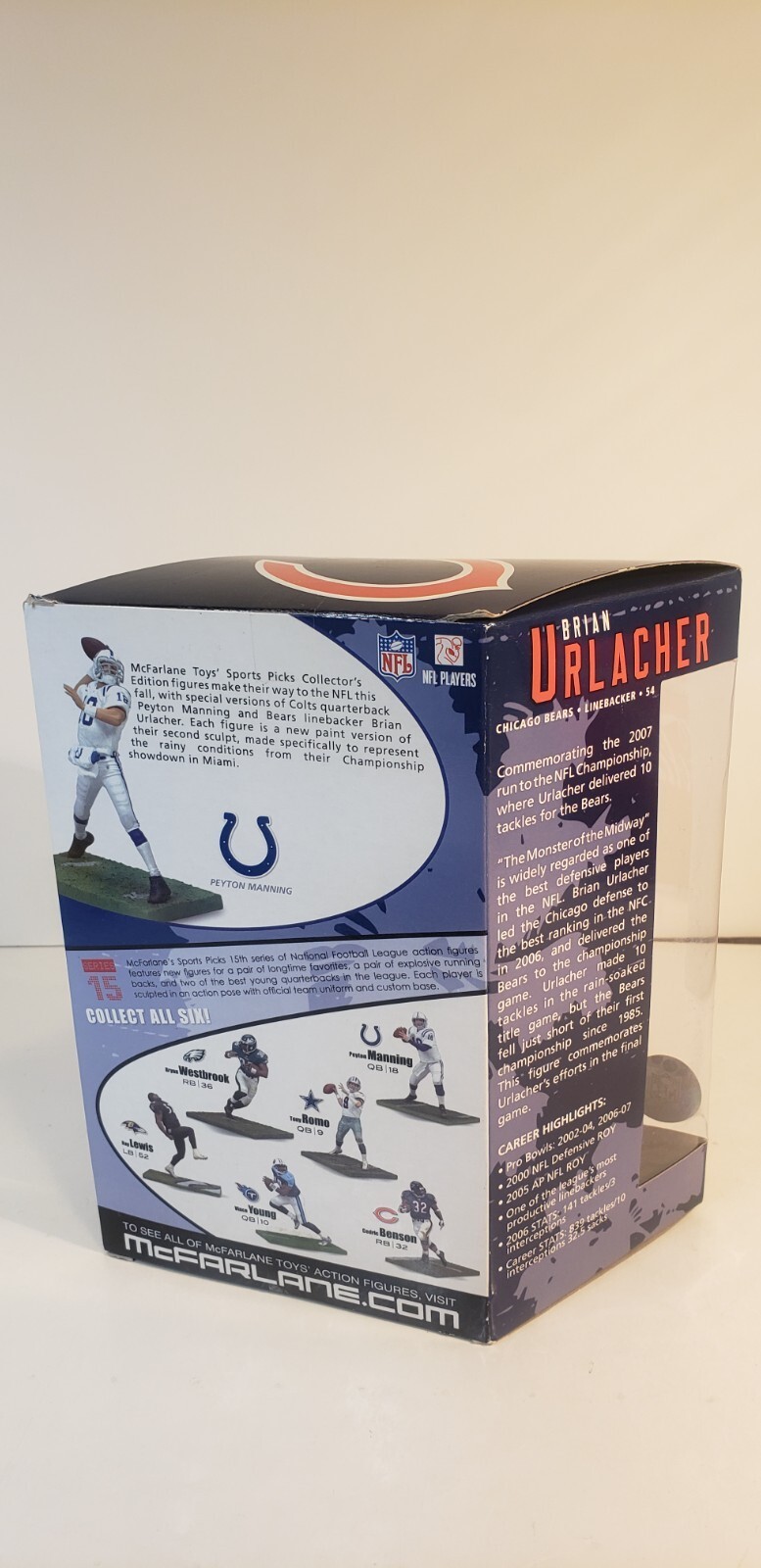 Brian Urlacher McFarlane Collectors Edition Chicago Bears MLB HOF NEW Item image 5