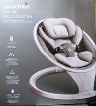 Munchkin Bluetooth Enabled Infant Baby Swing, Includes Remote Control, White - £91.94 GBP
