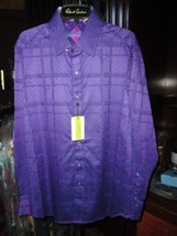 Robert Graham Purple Long Sleeve Shirt Size Large New wit Tags - £234.33 GBP