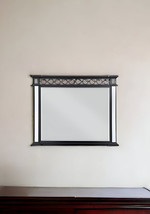 42" Mirrored, Black & Sliver Finish Dresser Mirror - $763.99 CAD