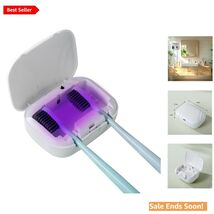 UV-C Toothbrush Sanitizer - Travel-Safe, Rechargeable &amp; Wall Mountable Case - $21.73