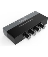 Cubilux Am-K4 6.35Mm Audio Mixer, 4-Channel Line-In 1/4&quot; Mini Aux, Hifi ... - $63.00 CAD