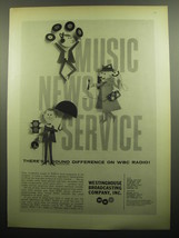 1957 Westinghouse Broadcasting Company Ad - Music News Service - $18.49