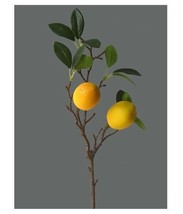 1 Lemon Fruit Branch Simulated Decorative Fake Lemon Branch Home Decor Lemon - £7.34 GBP