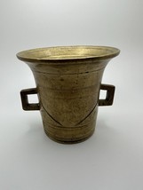 Antique Pharmacy Heavy Brass Mortar used to Grind Powders 4.75” NB1 - €53,73 EUR