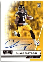 Chase Claypool signed 2020 Panini Playoff Rookie Auto Card (RC) #224 (Pittsburgh - £39.07 GBP