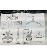 6 PACK, One Second Hanger From QVC, 3 Black, 3 White, Heavy Duty - £6.09 GBP